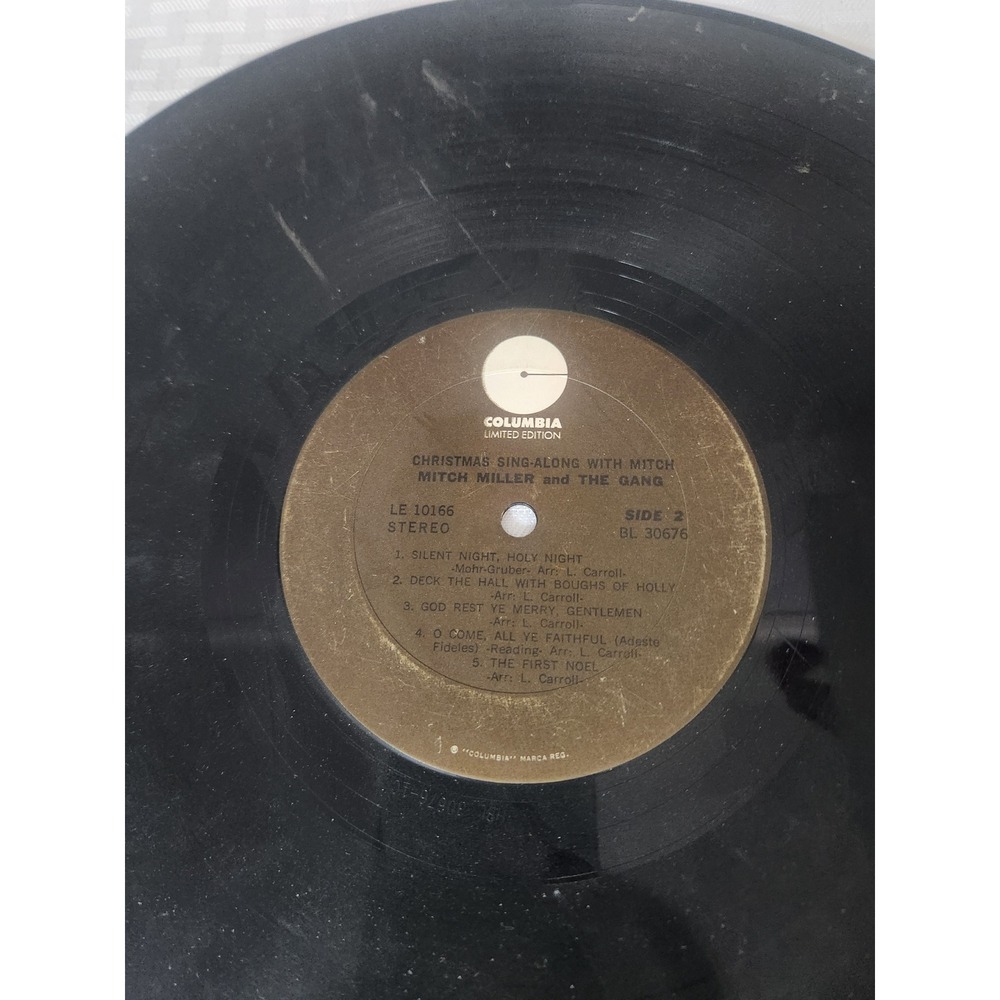 Mitch Miller Christmas Sing-Along Vinyl Record Columbia Limited Edition LE 10166